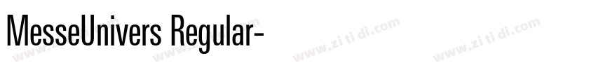 MesseUnivers Regular字体转换